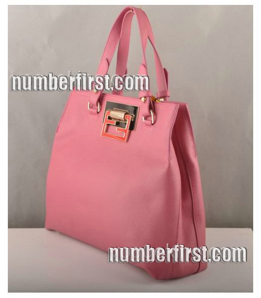 Fendi Calfskin Leather Handbag Fuchsia-1