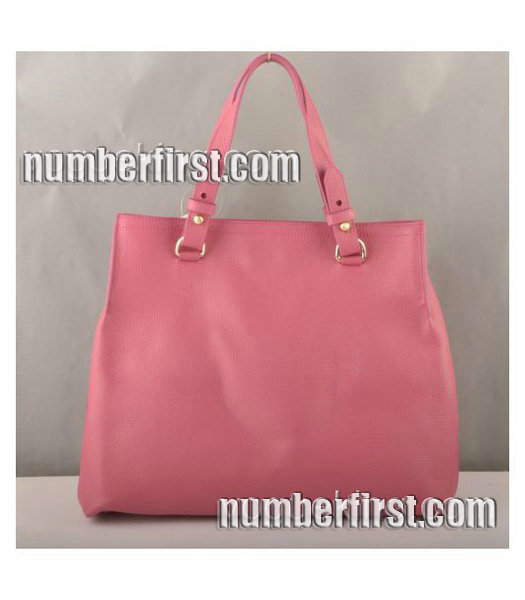 Fendi Calfskin Leather Handbag Fuchsia-2