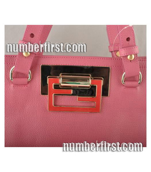 Fendi Calfskin Leather Handbag Fuchsia-3