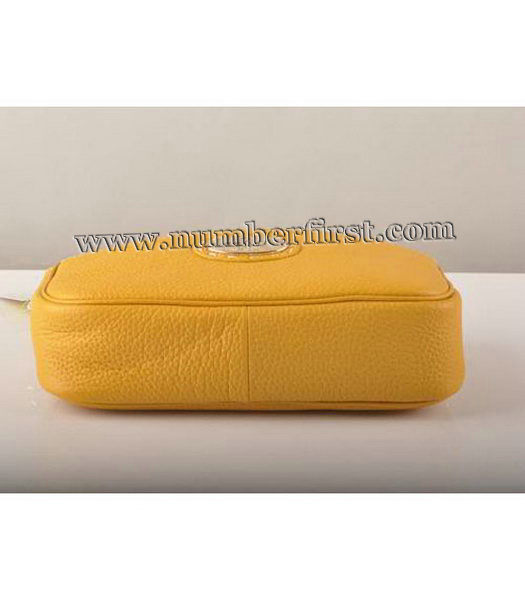 Fendi Chain Bag Yellow Cow Leather-3