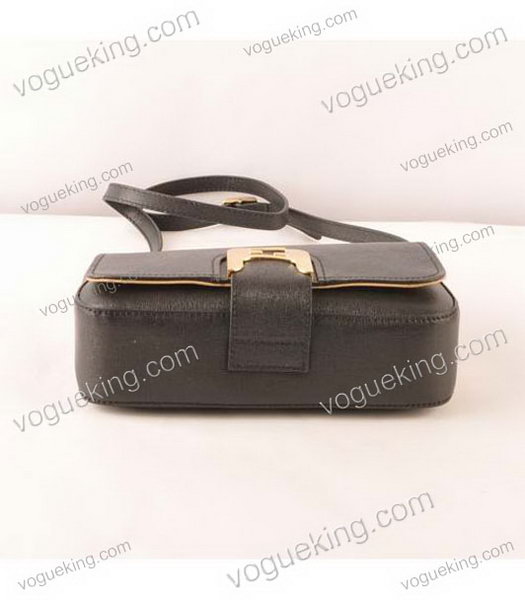 Fendi Chameleon Small Saddle Messenger Bag With Black Calfskin Leather-3