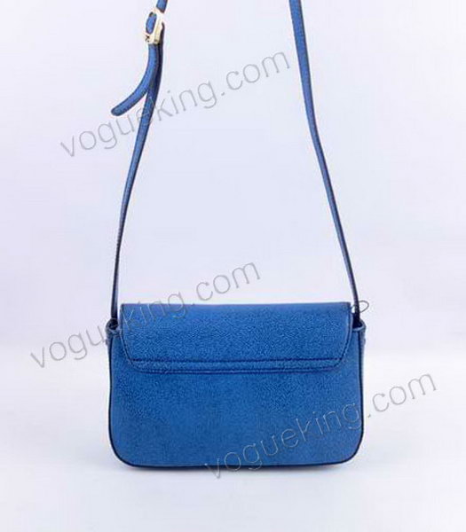 Fendi Chameleon Small Saddle Messenger Bag With Blue Caviar Leather-2