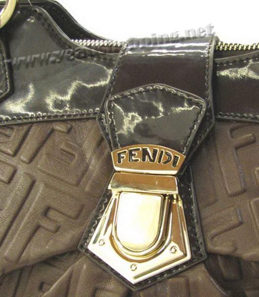 Fendi Coffee Embossing&Patent Leather-2