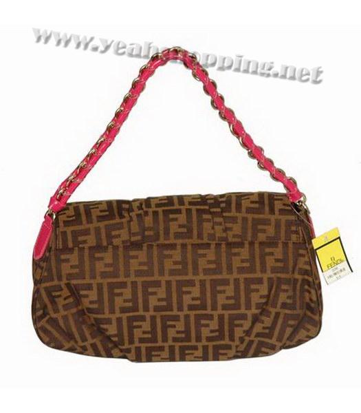 Fendi Coffee Handbag Red Patent Shoulder-2