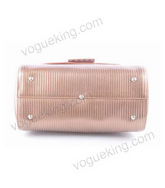 Fendi Coffee Stripe Leather Top Handle Bag-3
