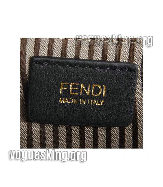 Fendi Dark Red Cross Veins Leather Evening Clutch-6