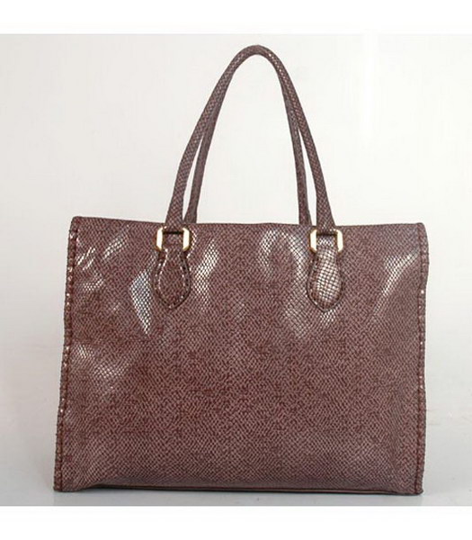 Fendi Firenze Frame Bag in Dark Grey Snake Print Leather