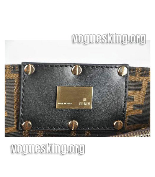 Fendi Grey Imported Leather Shoulder Bag-5