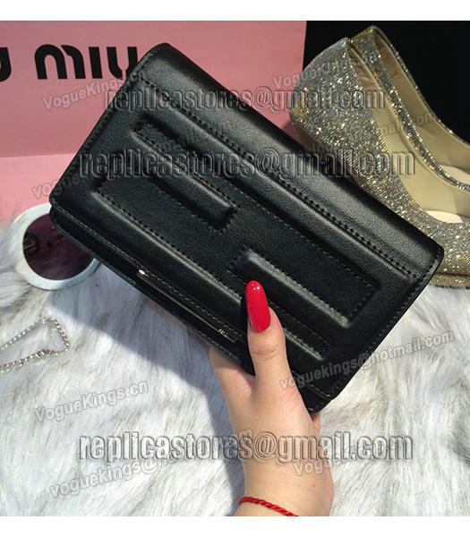 Fendi High-quality Fashion Black Leather Clutch-1