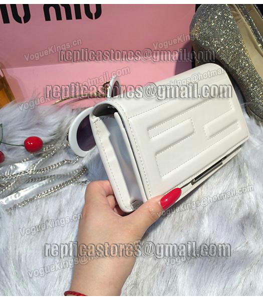 Fendi High-quality Fashion White Leather Clutch-6