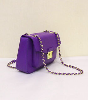 Fendi Iconic Be Baguette Small Bag With Violet Original Leather