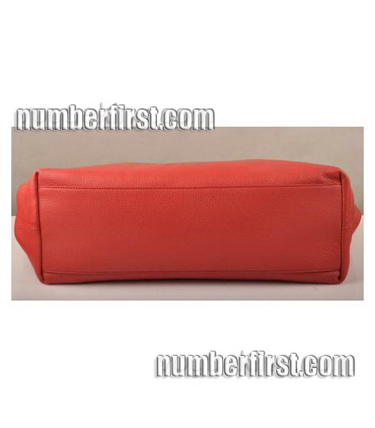 Fendi Large Lichee Grain Leather handbag Red-3