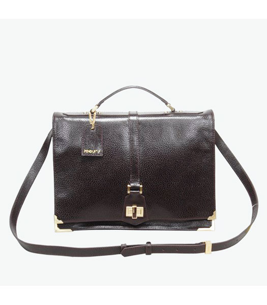 Fendi Leather Messenger Bag Black Calfskin