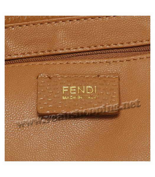 Fendi Leather Tote Shoulder Bag Earth Yellow Calfskin-5
