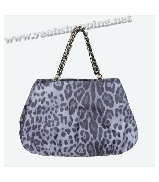 Fendi Leopard Pattern Mia Chain Bag Grey-2