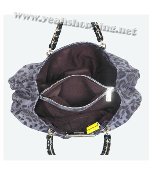 Fendi Leopard Pattern Mia Chain Bag Grey-5