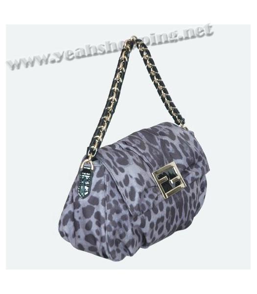 Fendi Leopard Pattern Tote Bag Grey-1