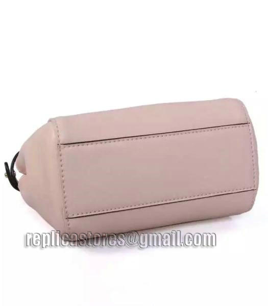 Fendi Micro Peekaboo Pink Leather Small Tote Bag Golden Metal-3