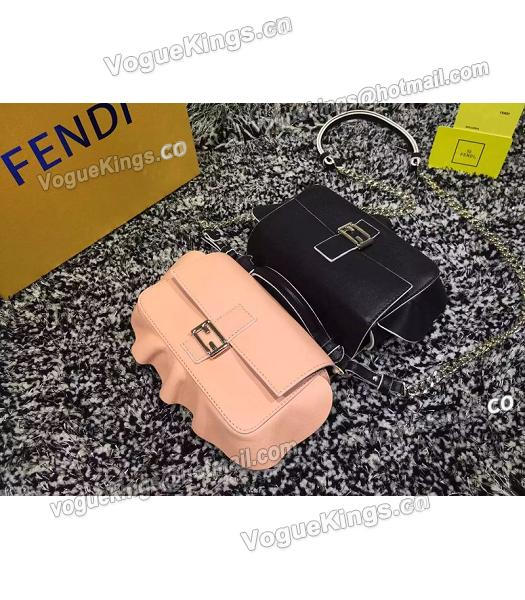 Fendi Mirco Double Baguette Black&Pink Leather Shoulder Bag-6