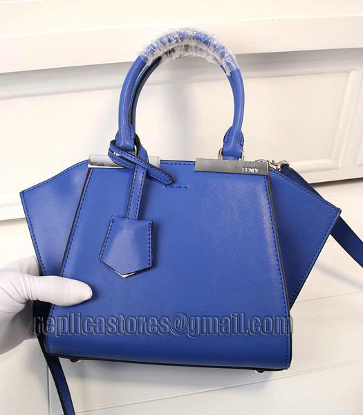 Fendi New Style Mini Blue Leather Shoulder Bag-2