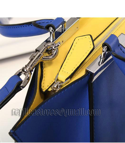 Fendi New Style Mini Blue Leather Shoulder Bag-5
