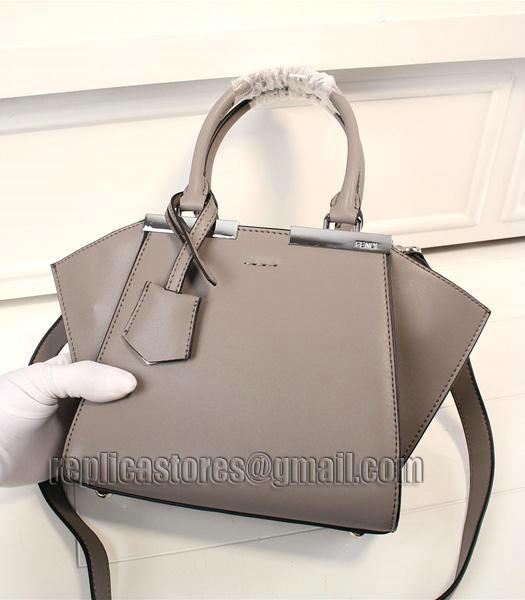 Fendi New Style Mini Grey Leather Shoulder Bag-2