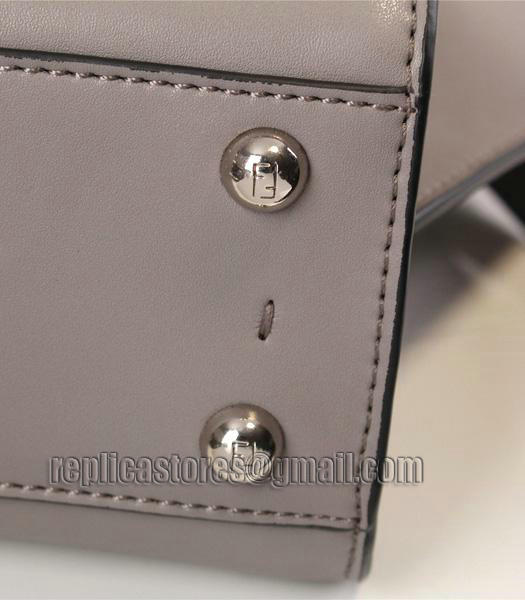 Fendi New Style Mini Grey Leather Shoulder Bag-4