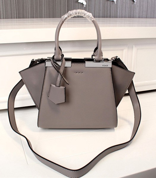 Fendi New Style Mini Grey Leather Shoulder Bag