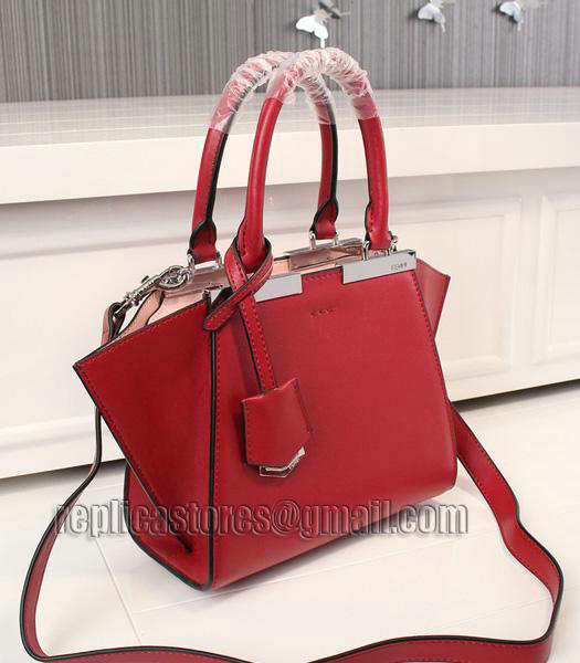 Fendi New Style Mini Red Leather Shoulder Bag-1