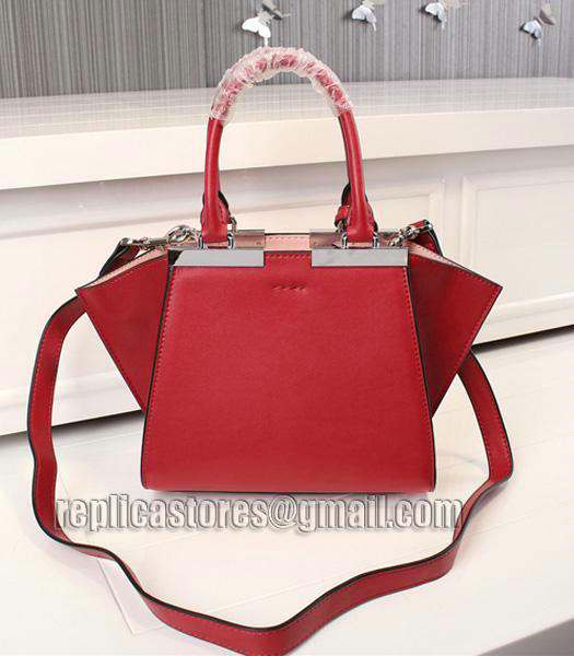 Fendi New Style Mini Red Leather Shoulder Bag-2