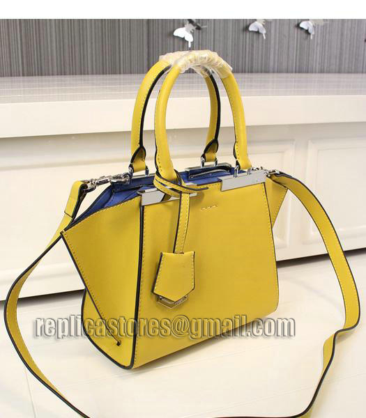 Fendi New Style Mini Yellow Leather Shoulder Bag-1