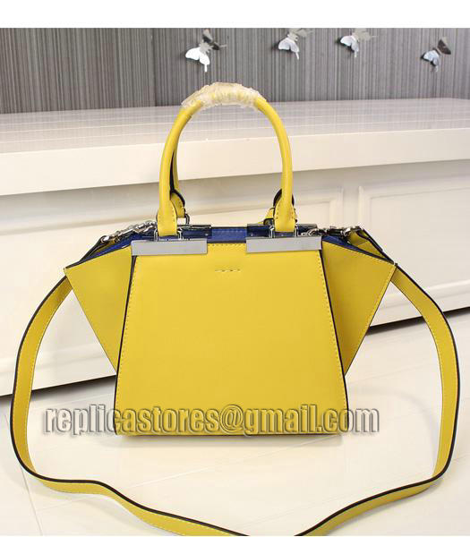 Fendi New Style Mini Yellow Leather Shoulder Bag-2