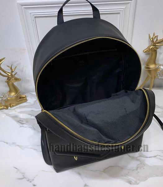 Fendi Nyon With Black Calfskin Leather Backpack-6