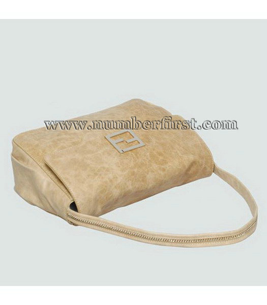 Fendi Offwhite Oil Leather Tote Bag-4