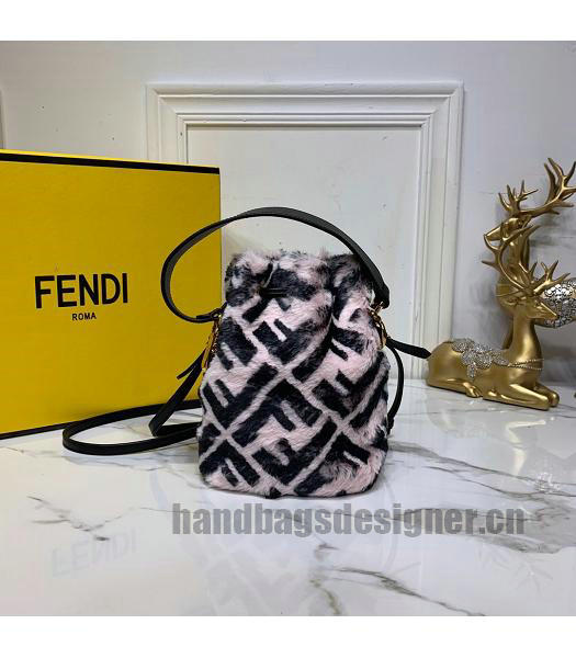 Fendi Original Calfskin Leather MON TRESOR Bag Pink-2