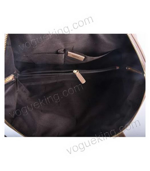 Fendi Peekaboo Apricot Embossed Leather Handbag-6