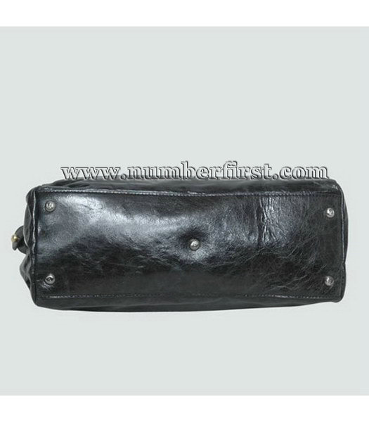 Fendi Peekaboo Tote Bag Black Oil Leather-3