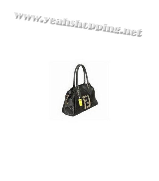 Fendi Pony Hair Bag with Coffee Leather Trim-1