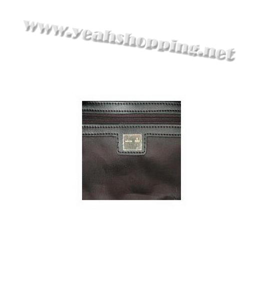 Fendi Pony Hair Bag with Coffee Leather Trim-5