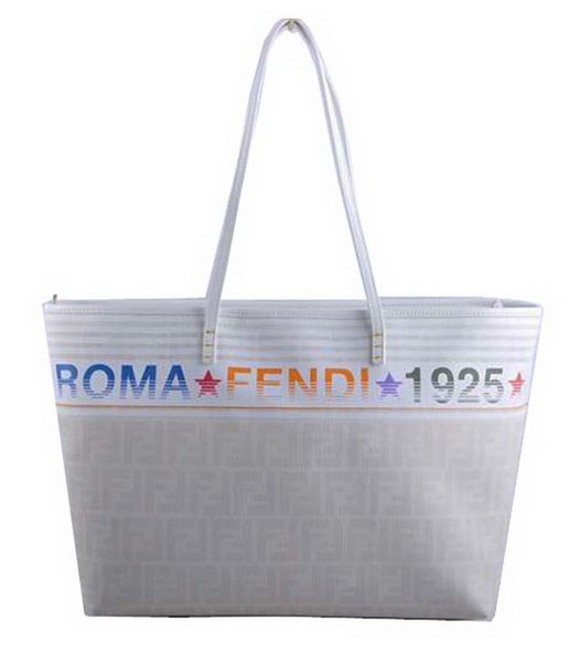 Fendi Roma 1925 limited edition Tote White F Waterproof