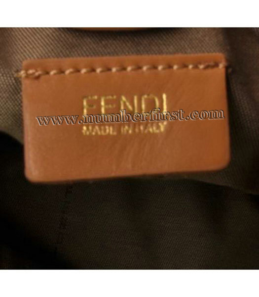 Fendi Rose Print Hobo Bag with Leather Trim-5