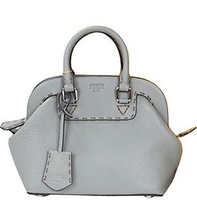 Fendi Selleria Adele Khaki Original Leather Mini Tote Bag
