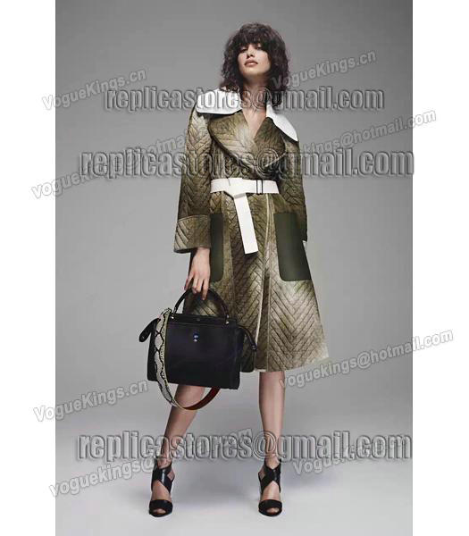 Fendi Selleria Fashion Calfskin Leather Tote Bag 8940 In Black-1
