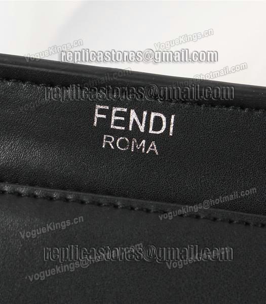 Fendi Selleria Fashion Calfskin Leather Tote Bag 8940 In Black-6