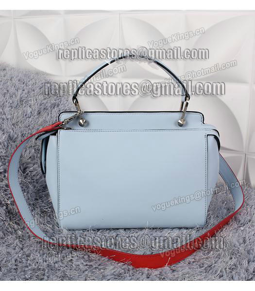 Fendi Selleria Fashion Calfskin Leather Tote Bag 8940 In Blue-2