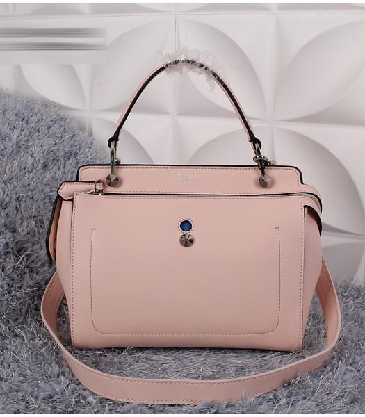 Fendi Selleria Fashion Calfskin Leather Tote Bag 8940 In Pink