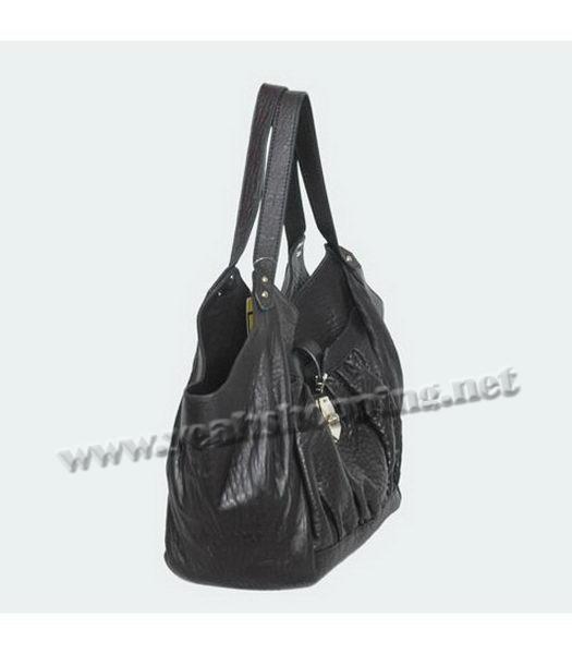 Fendi Sheepskin Leather Bag Black-1