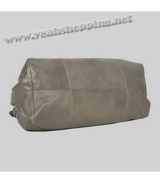 Fendi Shoulder Bag Grey Lambskin&Scarf-3