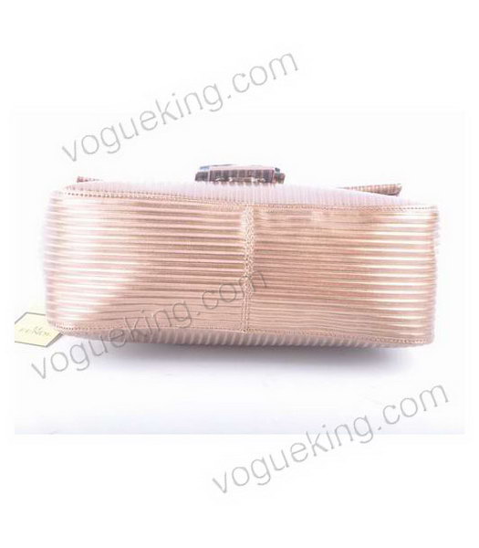 Fendi Shoulder Bag With Coffee Stripe Leather-3