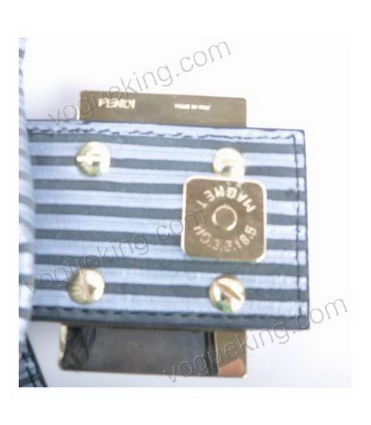 Fendi Shoulder Bag With Silver Stripe Leather-6